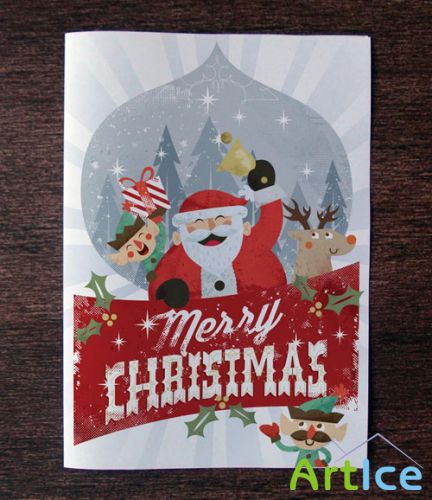 Pixeden - Christmas Card Invitation Template