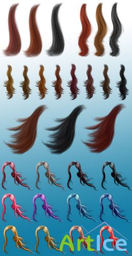 PNG Cliparts - Hair And Strands 2