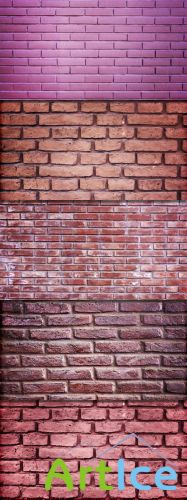 Pixeden - 5 Brick Wall Textures Pack 1