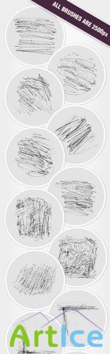 Ink Scratches Photoshop Brushes