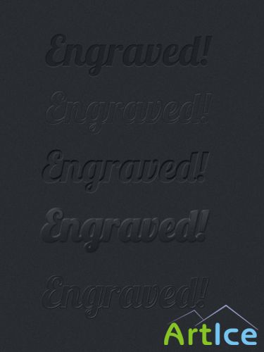 Engraved Text Effects and Styles