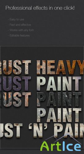 Rusted PS Text Styles