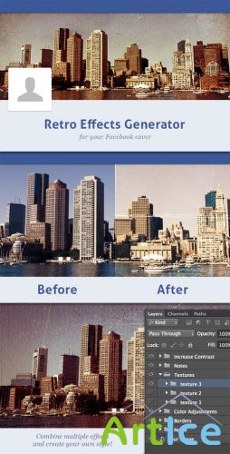 WeGraphics - Retro Effects Generator for your Facebook Cover