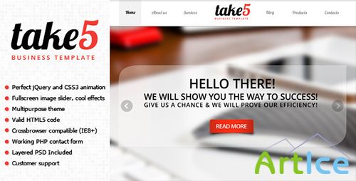 ThemeForest - Take5 is a premium multipurpose template - RIP