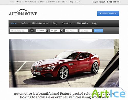 Templatic - Automotive v1.0 - Directory WordPress Theme