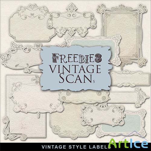 Scrap-kit - Vintage Labels #8
