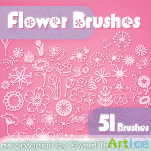 51 Flower Brushes