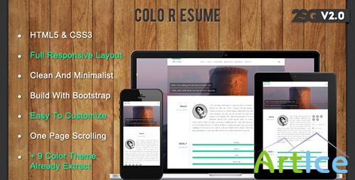 ThemeForest - Colo Resume - Responsive CV - RIP