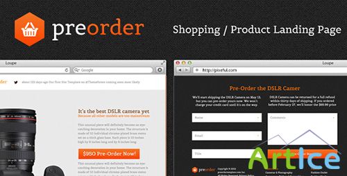 ThemeForest - PreOrder - Shopping / Product Landing Page - RIP