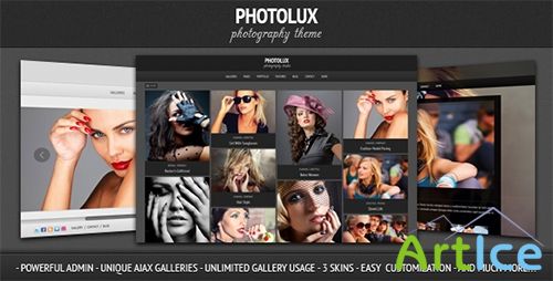 ThemeForest - Photolux v1.3.1 - Photography Portfolio WP Theme