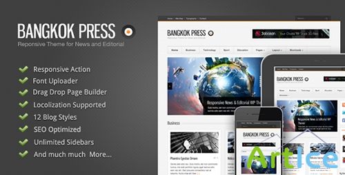 ThemeForest - Bangkok Press v1.11 - Responsive, News & Editorial WP Theme