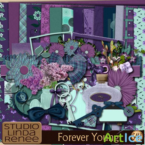 Scrap Set - Forever Young PNG and JPG Files