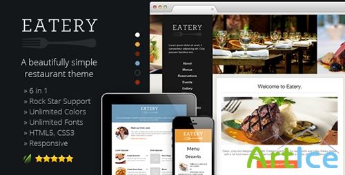ThemeForest - Eatery v1.2 - Responsive Restaurant WordPress Theme
