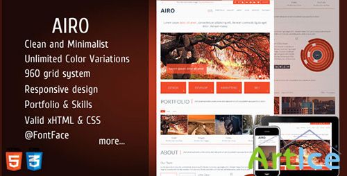 ThemeForest - AIRO v1.1 - Clean and Minimalist One Page Theme