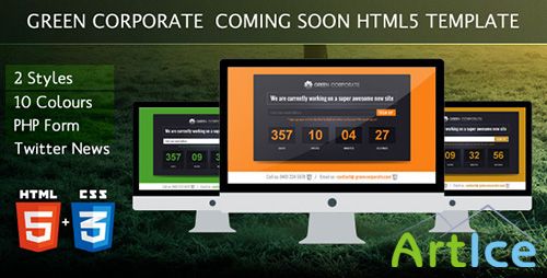 ThemeForest - Green Corporate Under Construction Template - RIP