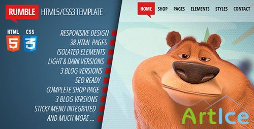 Rumble - Responsive Multi-purpose HTML5/CSS3 theme - ThemeForest