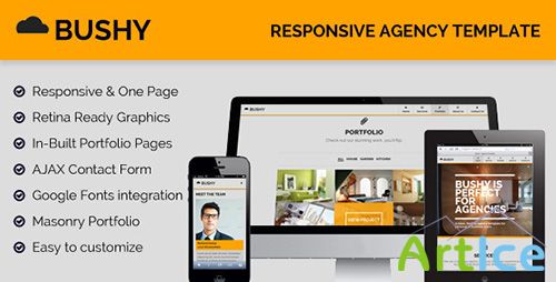 ThemeForest - Bushy - Responsive, One Page Agency Template - RIP