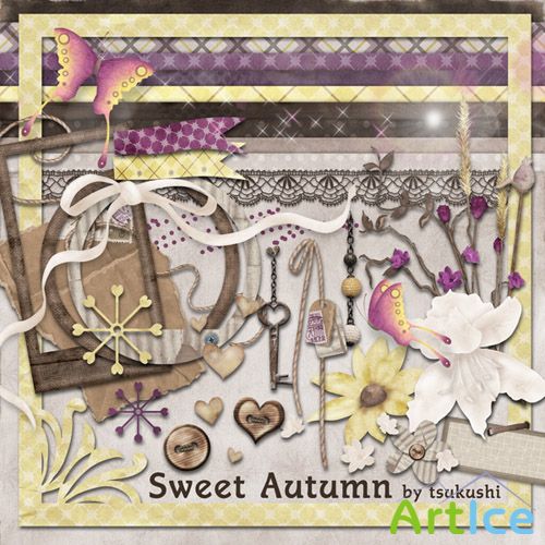 Scrap Set - Sweet Autumn PNG and JPG Files