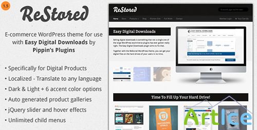 ThemeForest - Restored v1.3 - WP Ecommerce for Easy Digital Downloads