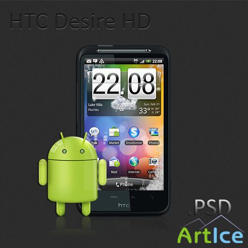 PSD Source - HTC Desire HD