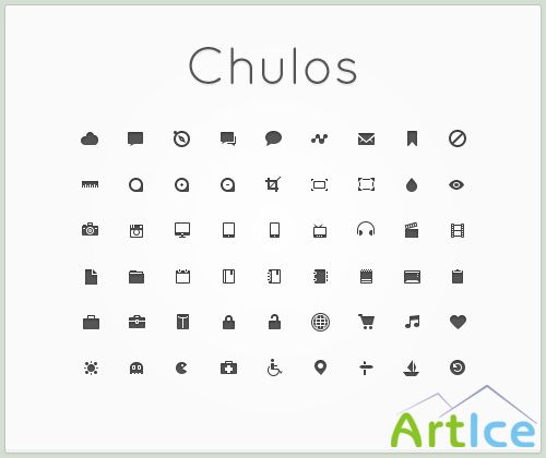 Chulos PSD Icons Pack