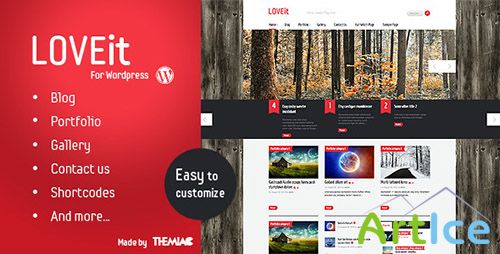 ThemeForest - LOVEit v1.0 - Awesome Wordpress Magazine/blog Theme