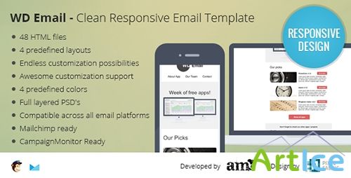 ThemeForest - WD Email - Clearn Responsive Email Template - RIP