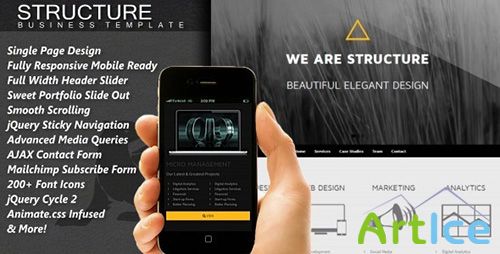 ThemeForest - Structure - Responsive One Page HTML5 Template - RIP