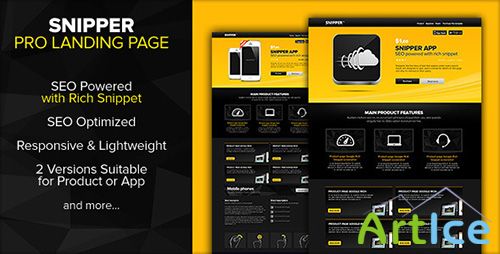ThemeForest - SNIPPER Landing page Powered with Rich Snippets - RIP