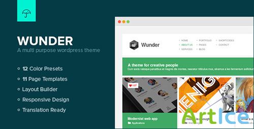 ThemeForest - Wunder - Multi Purpose Wordpress Theme