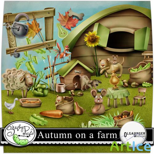 Scrap Set - Autumn on a farm