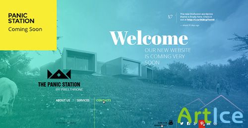 ThemeForest - Panic Station > Responsive Coming Soon Page - RIP