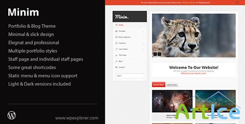 ThemeForest - Minim v1.5 - Portfolio/Small Business WordPress Theme