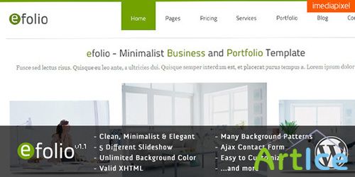 ThemeForest - efolio v1.2 - Business and Portfolio Wordpress Theme
