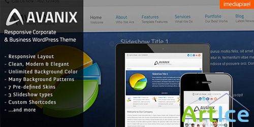 ThemeForest - Avanix v1.2 - Responsive Business WordPress Theme