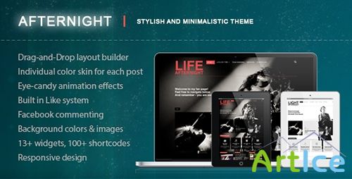 ThemeForest - Afternight v0.4 - A Stylish Minimalist Responsive Theme