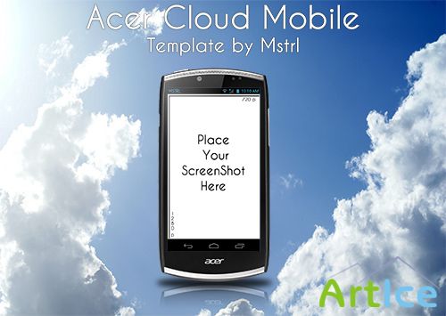 Acer CloudMobile PSD Template