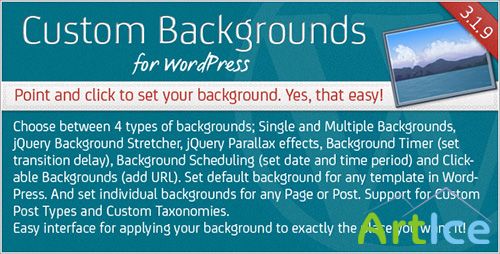 CodeCanyon - Custom Backgrounds for WordPress v3.1.5