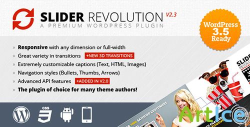 CodeCanyon - Slider Revolution v2.3.91 - Responsive WordPress Plugin
