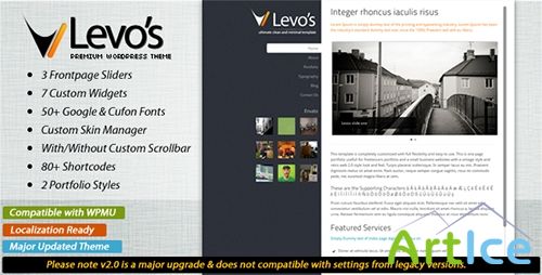 ThemeForest - Levos 5 in 1 v1.4 - Premium Wordpress Theme