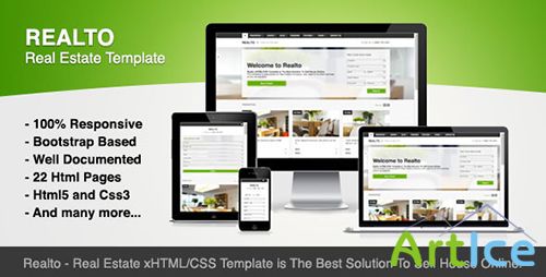 ThemeForest - Realto - Real Estate Template - Bootstrap Based - RIP