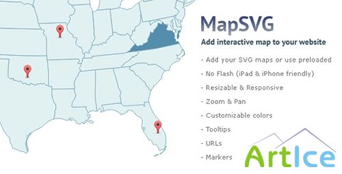 CodeCanyon - jQuery Interactive SVG Map Plugin v5.5.4
