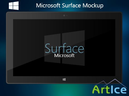 PSD Source - Microsoft Surface Mockup