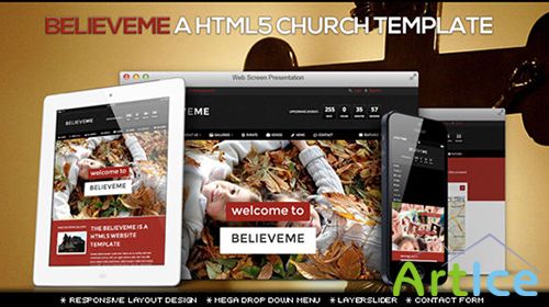 Mojo-Themes - BelieveME - Responsive HTML5 Church Site Template - RIP