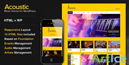 ThemeForest - Acoustic v1.2 - Premium Music WordPress Theme