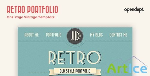 ThemeForest - Retro Portfolio - One Page Vintage Template