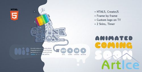 ThemeForest - Coming Soon Machine - Animated HTML5 Template - RIP