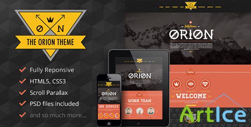 ThemeForest - Orion Responsive Parallax One Page Portfolio - RIP