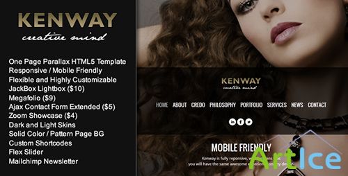 ThemeForest - Kenway - Responsive Parallax HTML5 Template - RIP