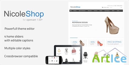 ThemeForest - Nicole Shop - Is A Responsive OpenCart Theme